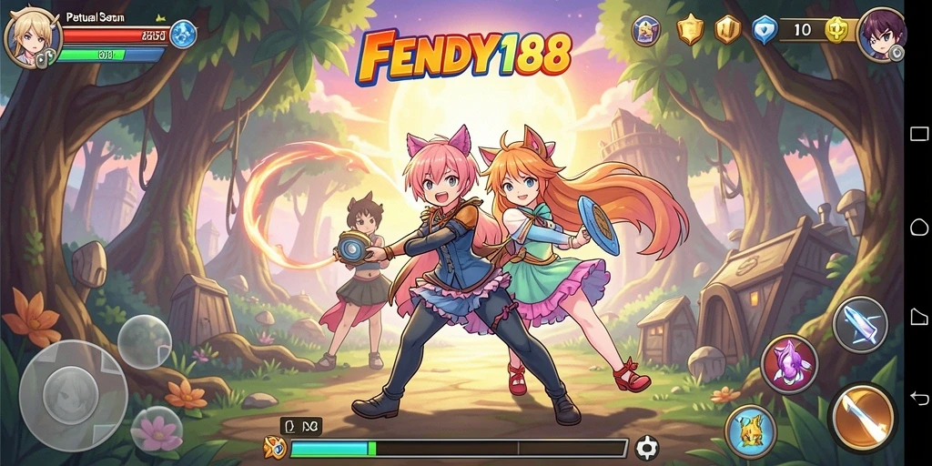 Gameplay menarik dalam FENDY188 dengan karakter anime yang ikonik.