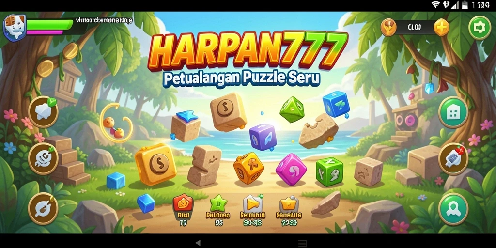 Tampilan gameplay seru dari HARAPAN777 dengan teka-teki yang menantang.