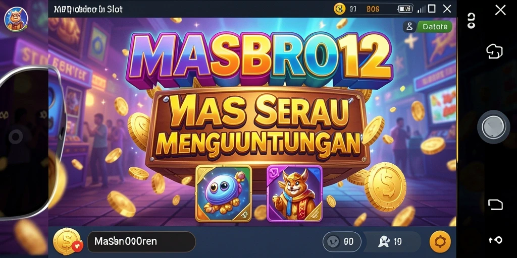 Tampilan menarik dari gameplay MASBRO12 dengan berbagai slot seru.