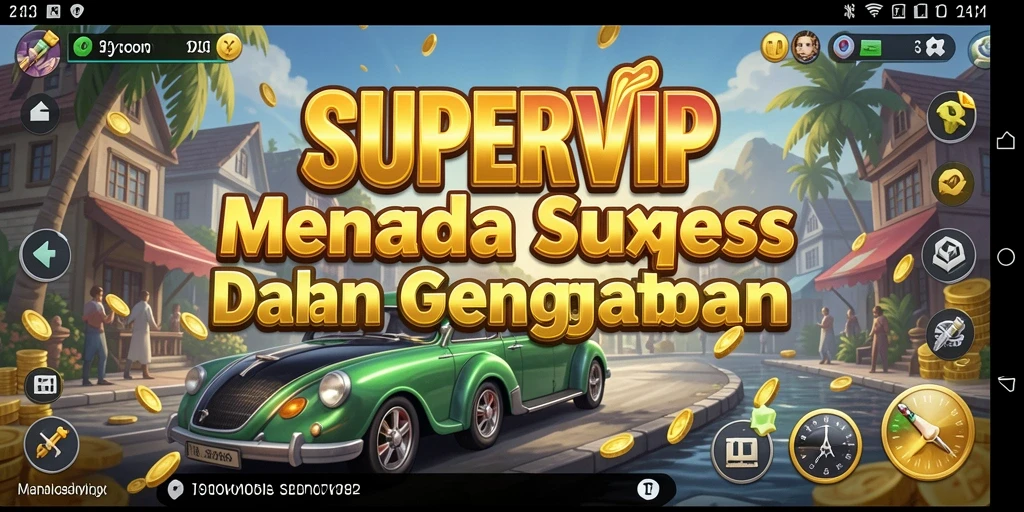 Tampilan gameplay SUPERVIP yang menampilkan keseruan menjadi Tycoon.